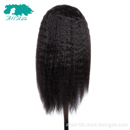Kinky Straight 4*4 Lace Closure Swiss Lace Wigs ,10-28 Inch 10A Top Grade 100% Raw Brazilian Virgin Human Hair In Stock